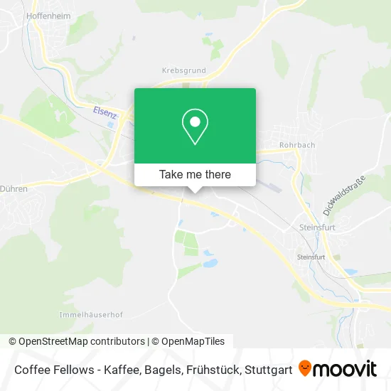 Карта Coffee Fellows - Kaffee, Bagels, Frühstück