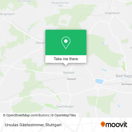 Карта Ursulas Gästezimmer