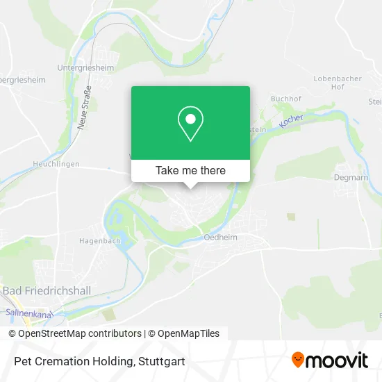 Карта Pet Cremation Holding