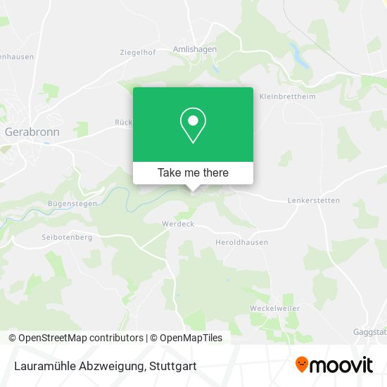 Lauramühle Abzweigung map
