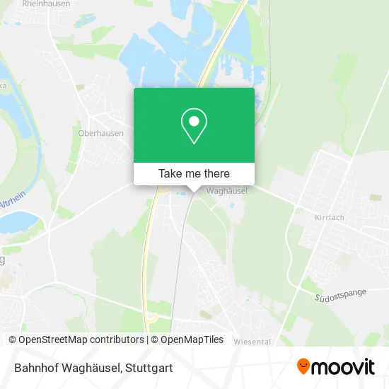 Карта Bahnhof Waghäusel