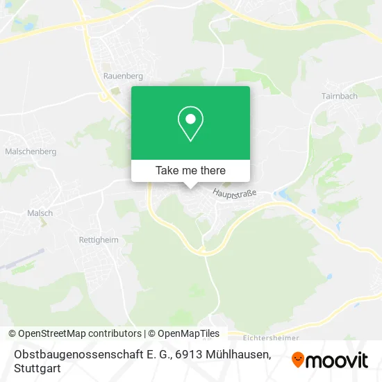 Карта Obstbaugenossenschaft E. G., 6913 Mühlhausen