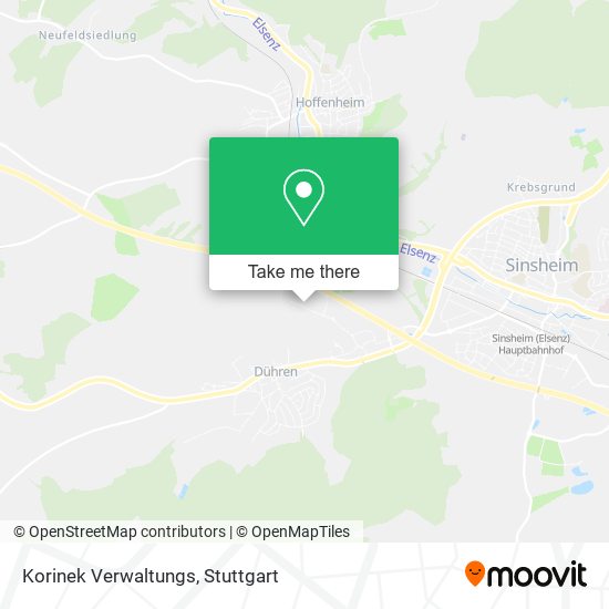 Карта Korinek Verwaltungs