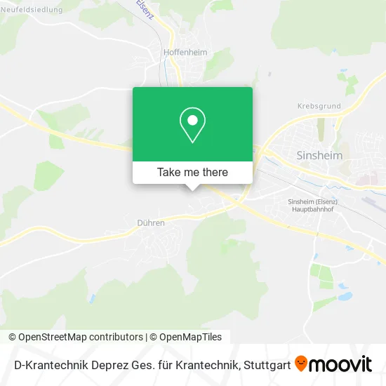 Карта D-Krantechnik Deprez Ges. für Krantechnik