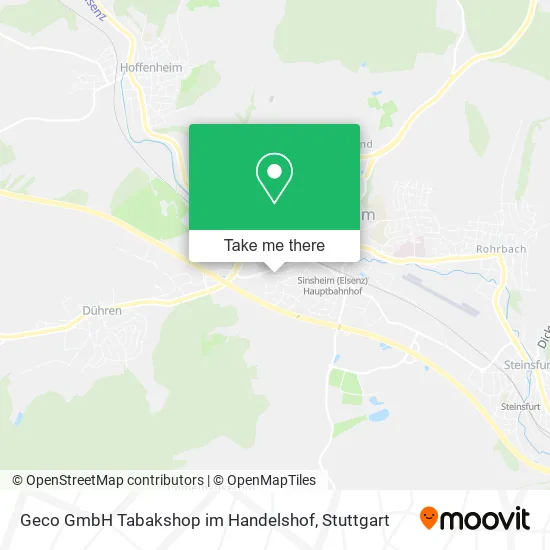 Карта Geco GmbH Tabakshop im Handelshof