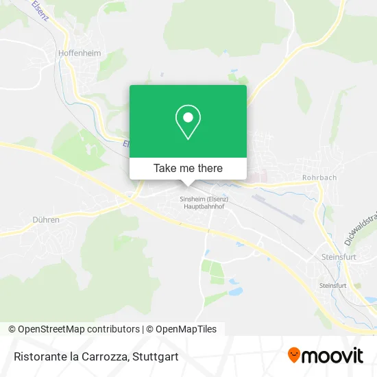 Карта Ristorante la Carrozza