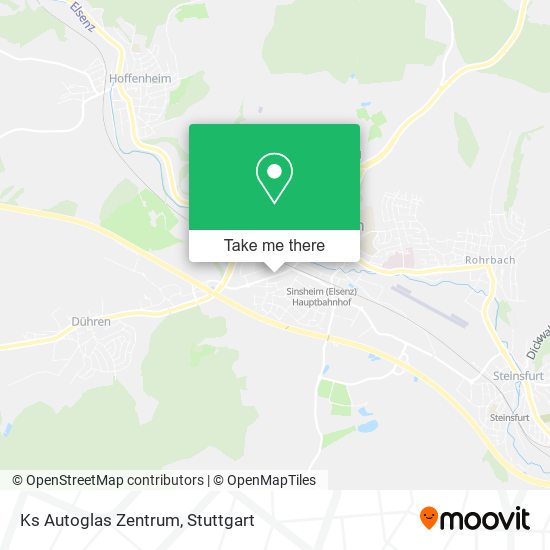 Ks Autoglas Zentrum map