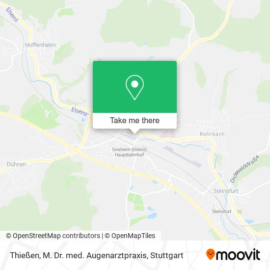 Карта Thießen, M. Dr. med. Augenarztpraxis