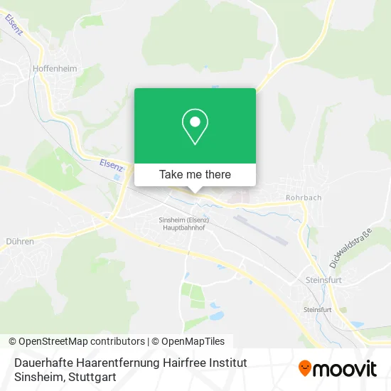 Карта Dauerhafte Haarentfernung Hairfree Institut Sinsheim