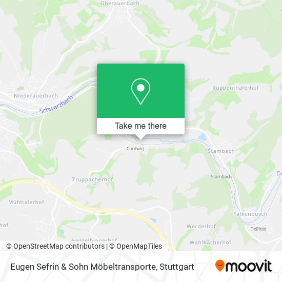 Eugen Sefrin & Sohn Möbeltransporte map