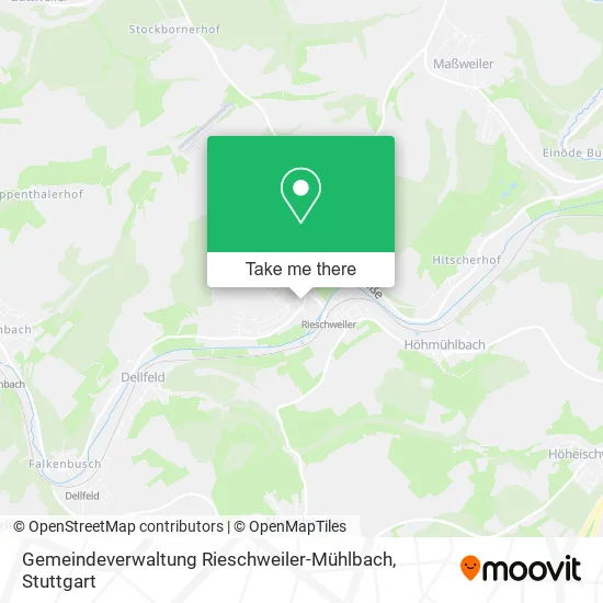 Карта Gemeindeverwaltung Rieschweiler-Mühlbach