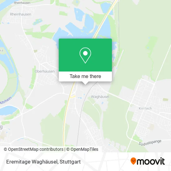 Eremitage Waghäusel map