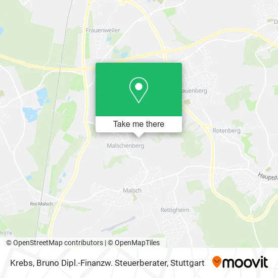 Карта Krebs, Bruno Dipl.-Finanzw. Steuerberater