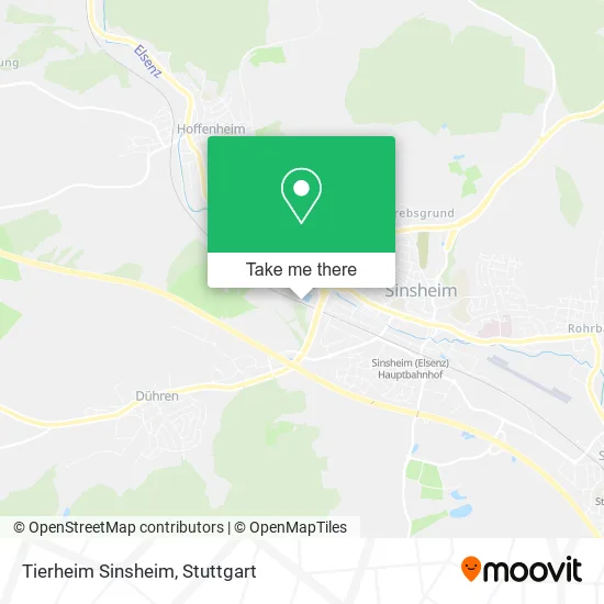 Карта Tierheim Sinsheim