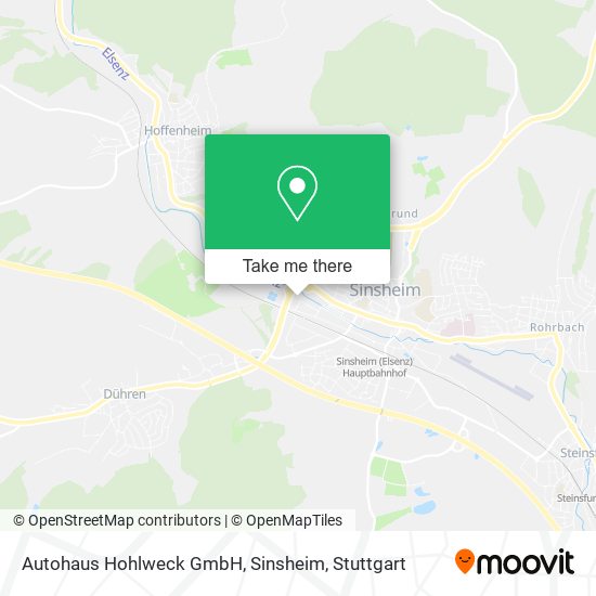 Autohaus Hohlweck GmbH, Sinsheim map