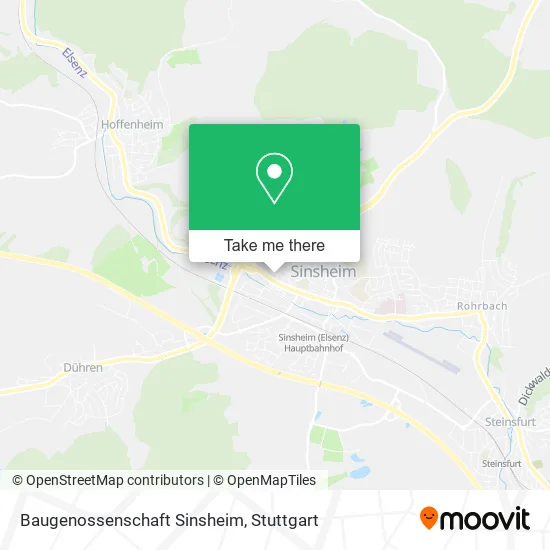 Карта Baugenossenschaft Sinsheim