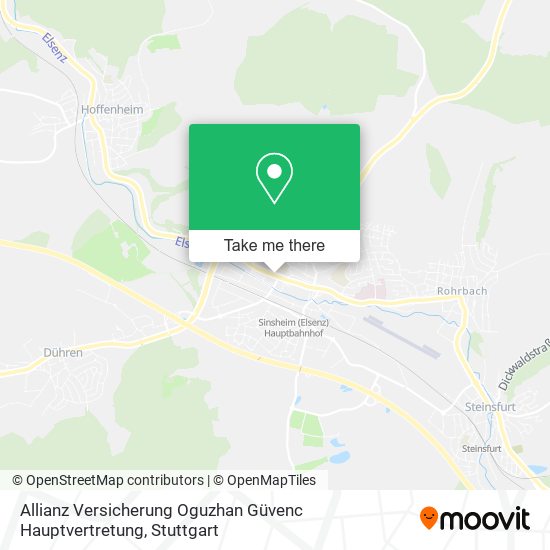 Allianz Versicherung Oguzhan Güvenc Hauptvertretung map