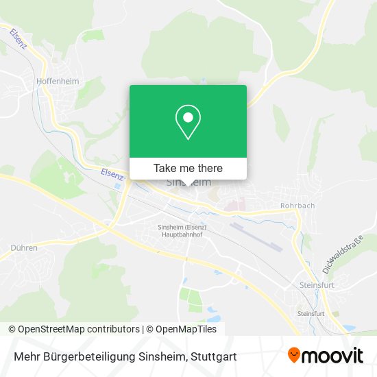 Карта Mehr Bürgerbeteiligung Sinsheim