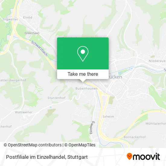 Карта Postfiliale im Einzelhandel