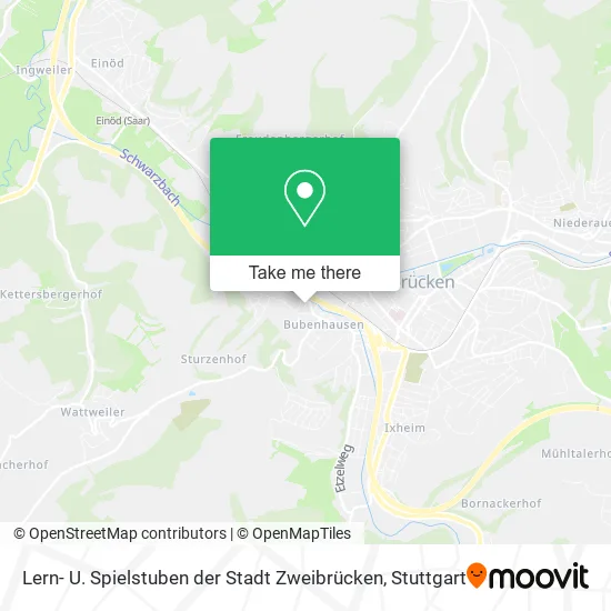 Карта Lern- U. Spielstuben der Stadt Zweibrücken