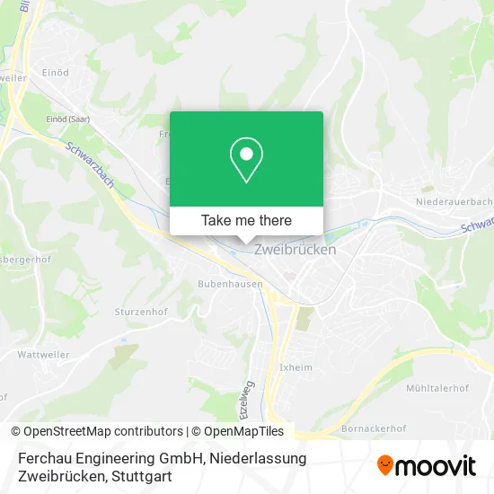 Карта Ferchau Engineering GmbH, Niederlassung Zweibrücken