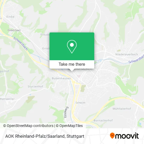 Карта AOK Rheinland-Pfalz/Saarland