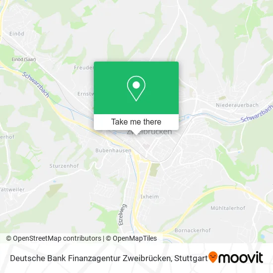 Карта Deutsche Bank Finanzagentur Zweibrücken