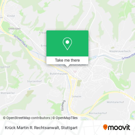 Карта Krück Martin R. Rechtsanwalt