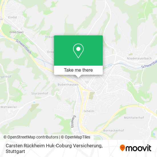 Carsten Rückheim Huk-Coburg Versicherung map