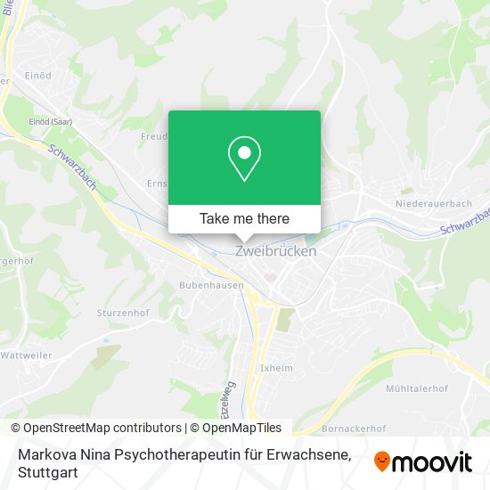 Markova Nina Psychotherapeutin für Erwachsene map