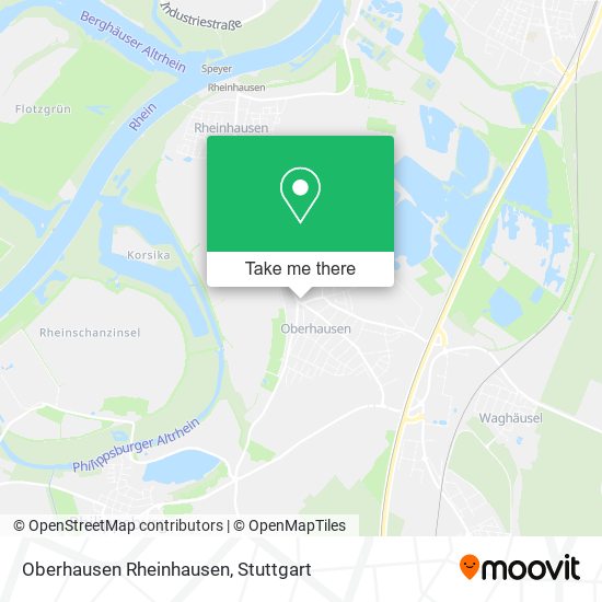 Карта Oberhausen Rheinhausen