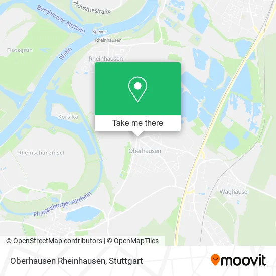 Карта Oberhausen Rheinhausen