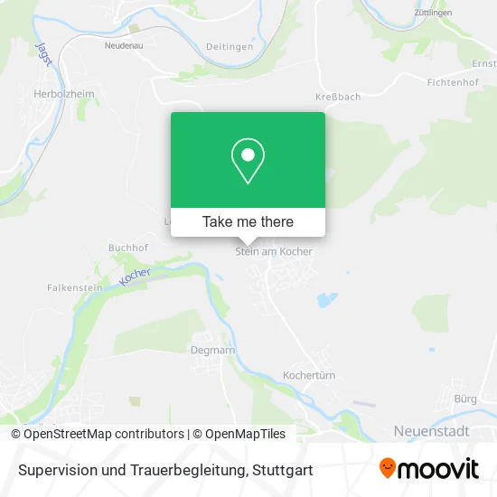 Карта Supervision und Trauerbegleitung