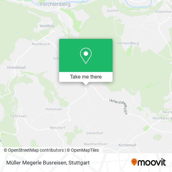 Müller Megerle Busreisen map