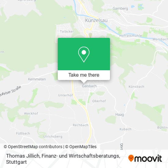 Thomas Jillich, Finanz- und Wirtschaftsberatungs map