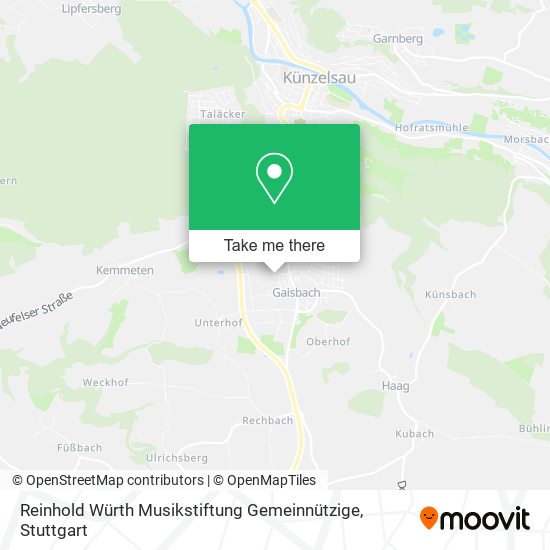 Reinhold Würth Musikstiftung Gemeinnützige map