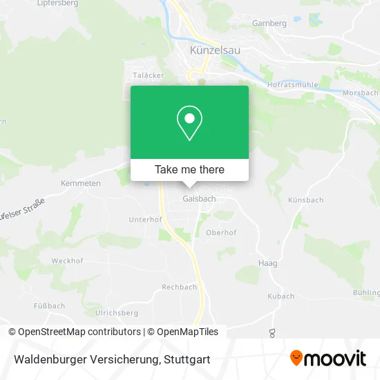Карта Waldenburger Versicherung
