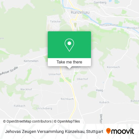 Jehovas Zeugen Versammlung Künzelsau map