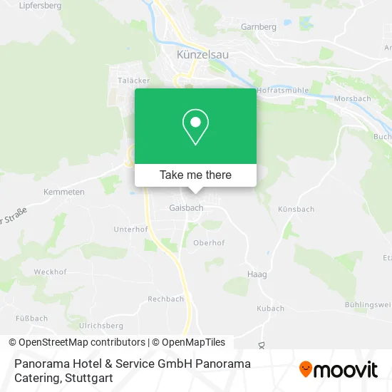 Карта Panorama Hotel & Service GmbH Panorama Catering