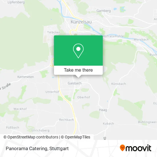 Карта Panorama Catering