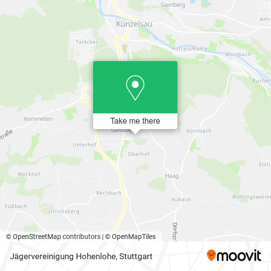 Карта Jägervereinigung Hohenlohe