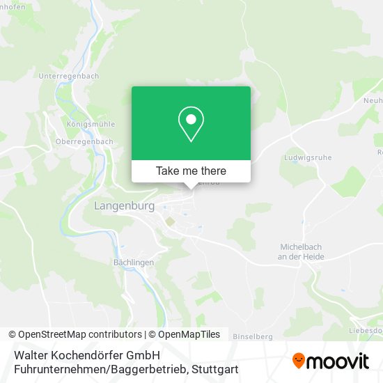 Walter Kochendörfer GmbH Fuhrunternehmen / Baggerbetrieb map