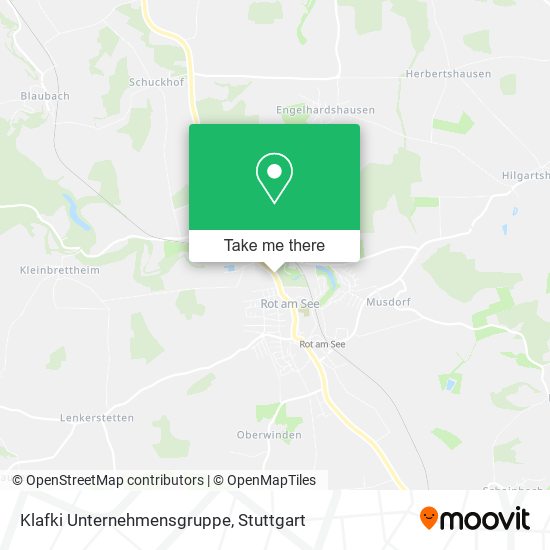 Klafki Unternehmensgruppe map