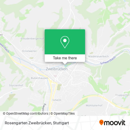 Rosengarten Zweibrücken map