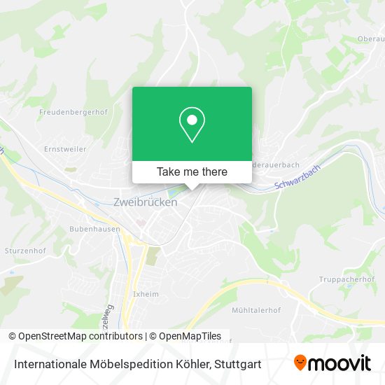 Internationale Möbelspedition Köhler map