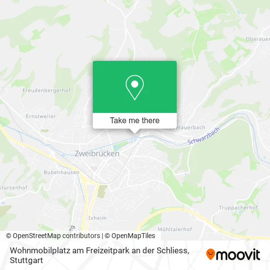 Карта Wohnmobilplatz am Freizeitpark an der Schliess