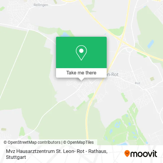 Карта Mvz Hausarztzentrum St. Leon- Rot - Rathaus