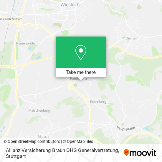 Карта Allianz Versicherung Braun OHG Generalvertretung