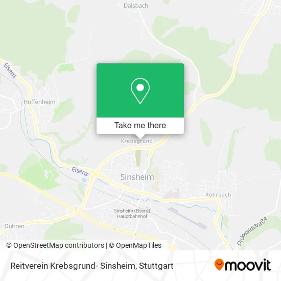 Карта Reitverein Krebsgrund- Sinsheim