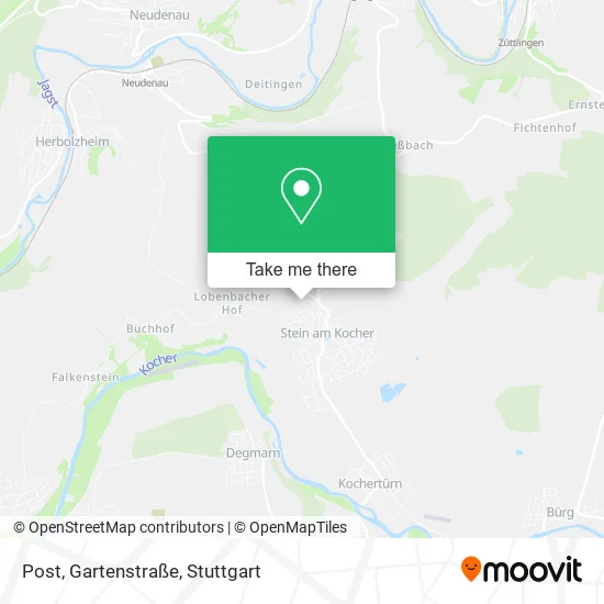 Post, Gartenstraße map